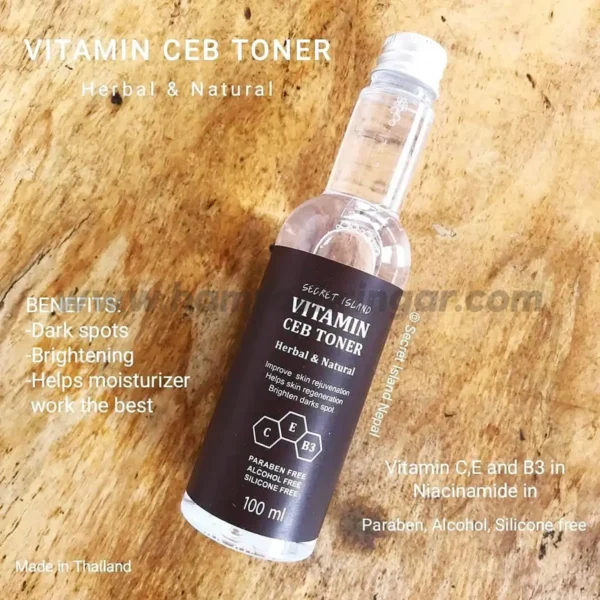 Secret Island Vitamin CEB Toner - Benefits