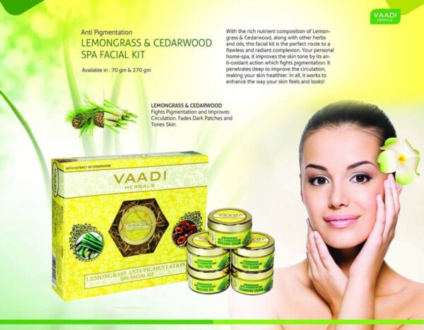 Lemongrass Anti – Pigmentation SPA Facial Kit With Cedarwood Extract - Catalogue