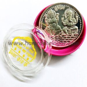 Featured image for “Pure Silver Ganesh Lakshmi Coin - 20 gm”