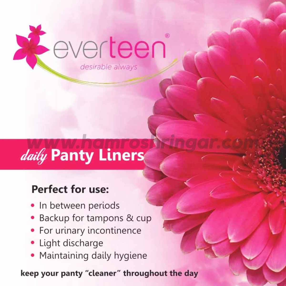 everteen Combo Offers Daily Panty Liners & Natural Intimate Hygiene