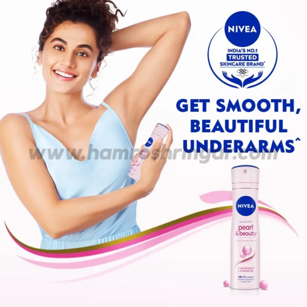 NIVEA Pearl & Beauty Deodorant - Get Smooth and Beautiful Underarms