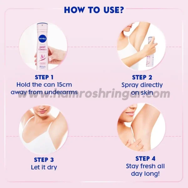 NIVEA Pearl & Beauty Deodorant - How to Use