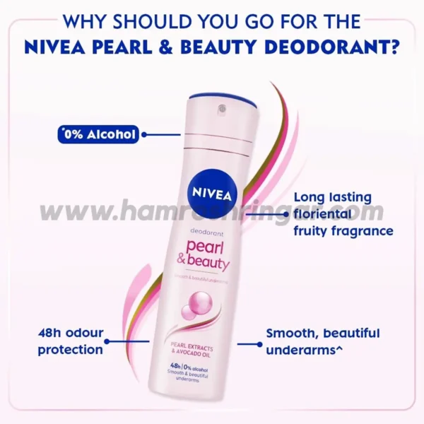 NIVEA Pearl & Beauty Deodorant - Why should you go for the Nivea Pearl & Beauty Deodorant?