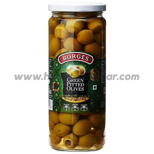 Borges Green Pitted Olives - 160 g