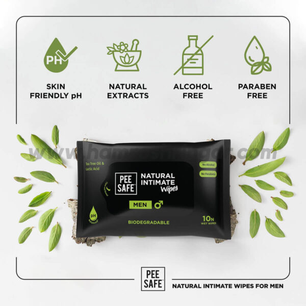 Natural Intimate Wipes for Men