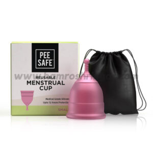 Pee Safe Reusable Menstrual Cup with Medical (Grade Silcone for Women) - Small