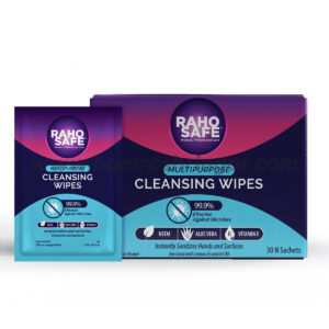 Raho Safe Multi Purpose Cleansing Wipes - Pack of 30 Sachets