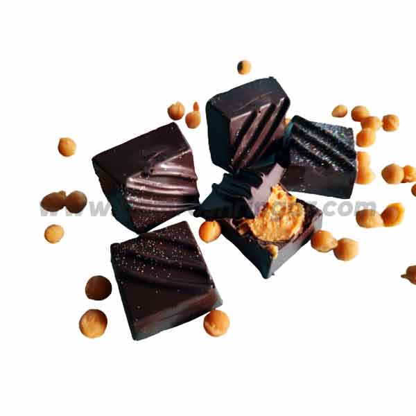 26 Bakes Handmade Dark Chocolate with Peanut-Butter & Butterscotch - 12 PCs