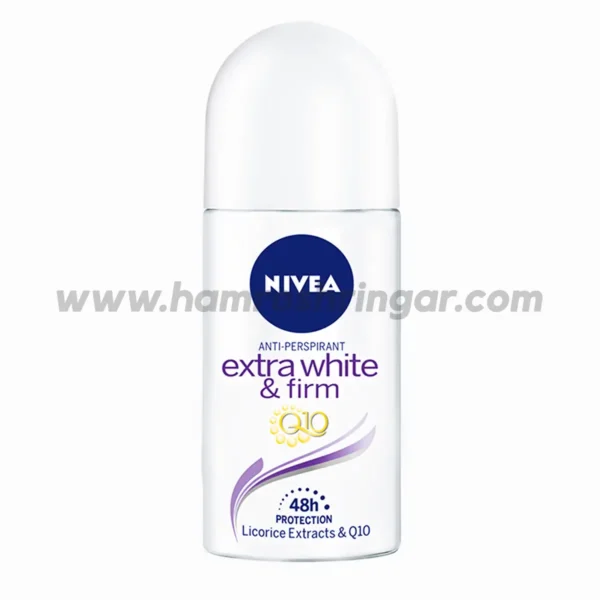 NIVEA Deodorant Roll On | Extra White and Firm Q10 for Women