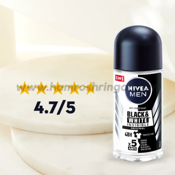 NIVEA Men Deodorant Roll On Black & White - Ratings