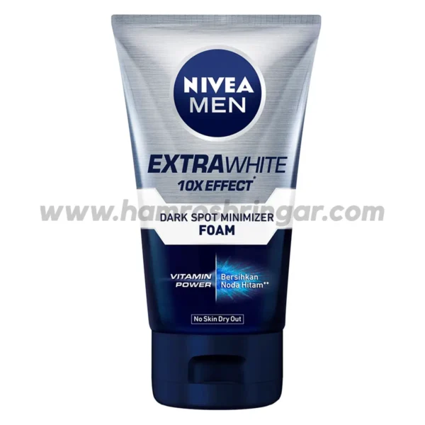 Nivea Men Extra White 10 X Effect Anti Dark Spot Foam - 100 ml