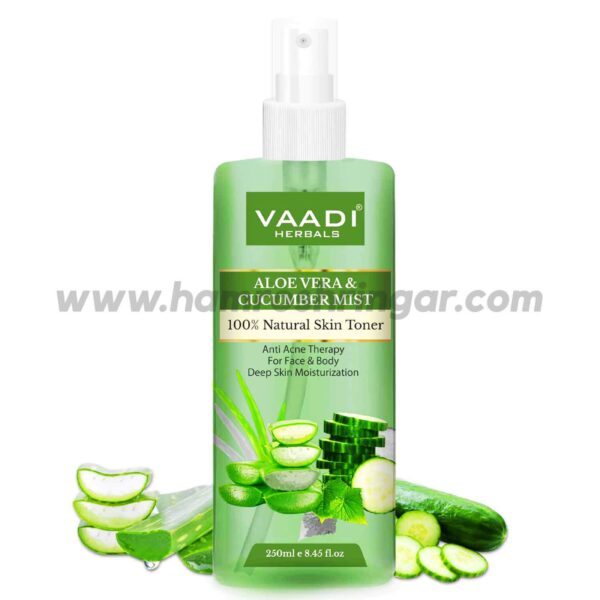 Aloe Vera & Cucumber Mist (100% Natural Skin Toner) - 250 ml