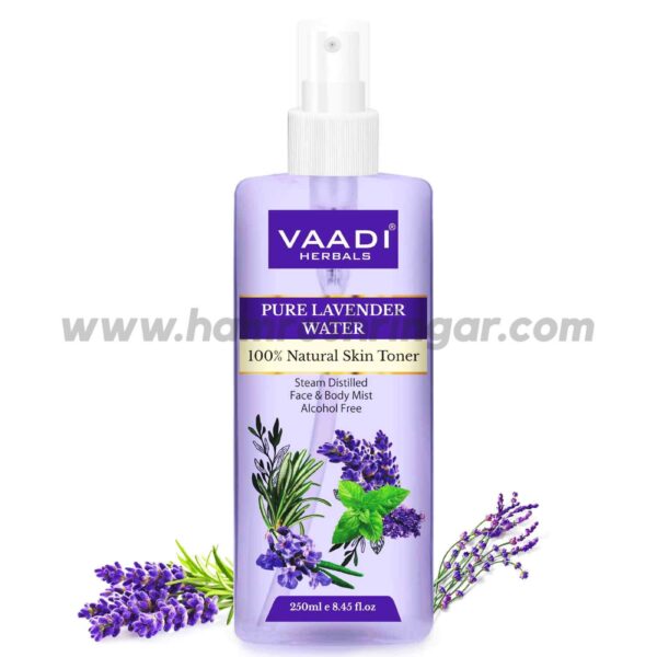 Lavender Water (100% Natural & Pure Skin Toner) - 250 ml