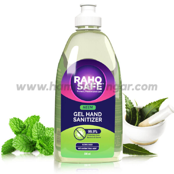 Raho Safe Germ Free Hand Sanitizer (with Pump) - 500 ml