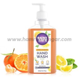 Raho Safe Hand Wash with Lemon & Mandarin Essence and Goodess of Neem - 300 ml