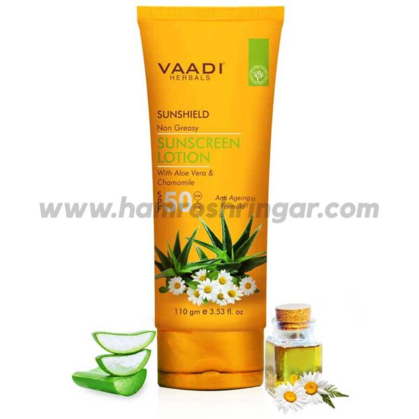 Sunscreen Lotion SPF-50 with Aloe Vera & Chamomile - 110 ml