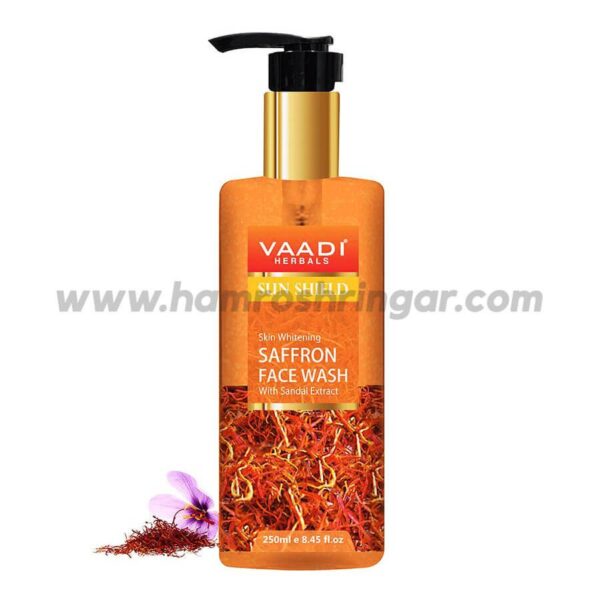 Skin Whitening Saffron Face Wash With Sandal Extract - 250 ml