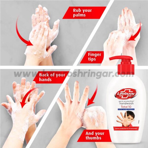 Lifebuoy Total 10 Activ Naturol Germ Protection Handwash - How to Use