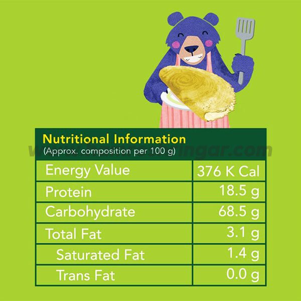 Protein Rich Millet Dosa Mix Spinach - Nutritional Information