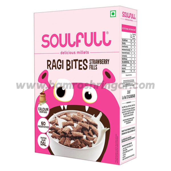 Soulfull Ragi Bites Strawberry Fills - 250 g