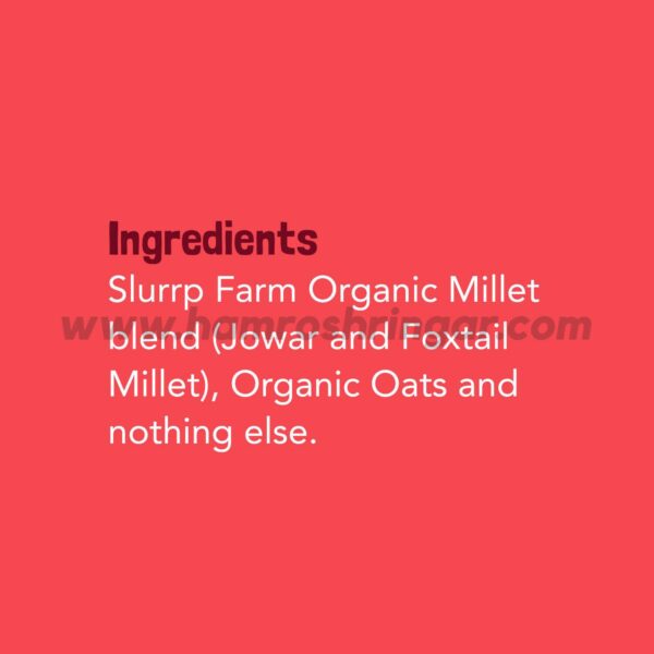 100% Organic Millet Oat Porridge - Ingredients