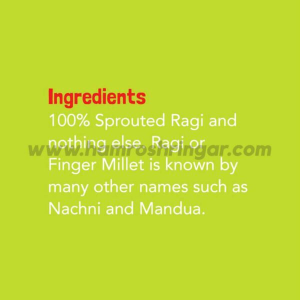 100% Organic Sprouted Ragi Powder (First Food) - Ingredients