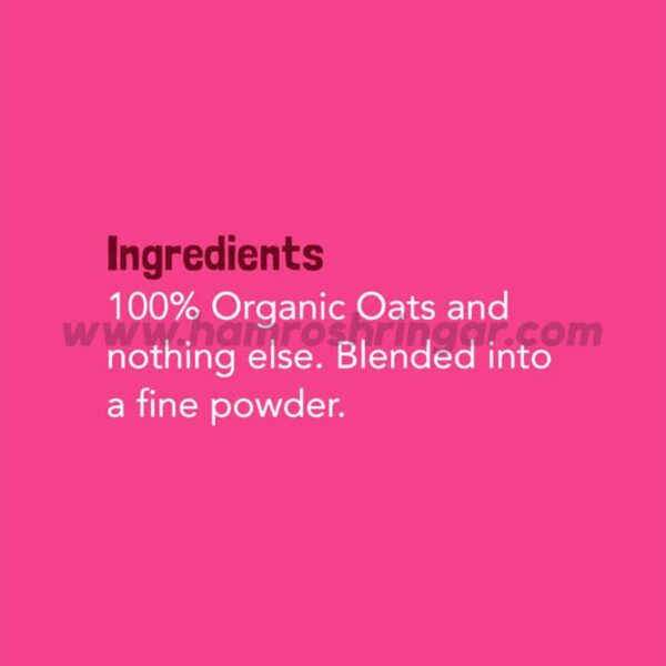 100% Organic Oats Powder (First Food) - Ingredients