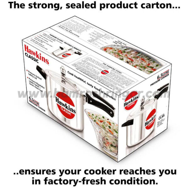 Hawkins Pressure Cooker - Classic - 6.5 Liter in Sealed Carton