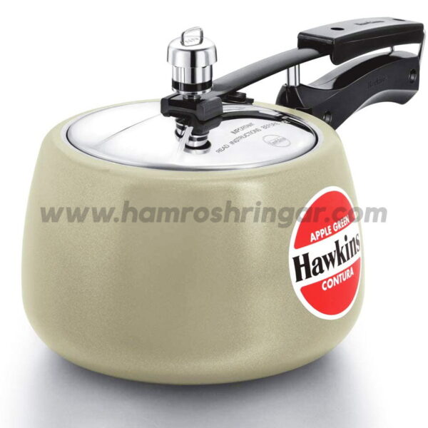 Hawkins Pressure Cooker - Coated Contura Apple Green - 3 Liter