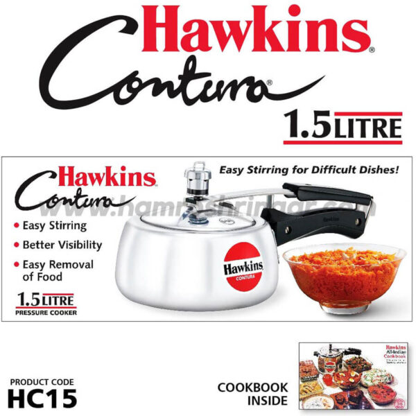 Hawkins Pressure Cooker - Contura - 1.5 Liter