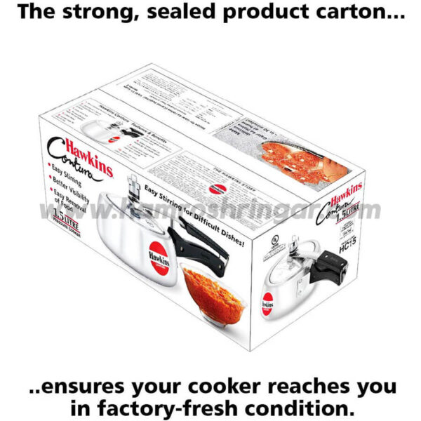 Hawkins Pressure Cooker - Contura - 1.5 Liter in Sealed Carton