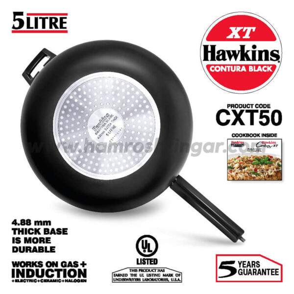 Hawkins Pressure Cooker - Contura Black - XT 5 Liter