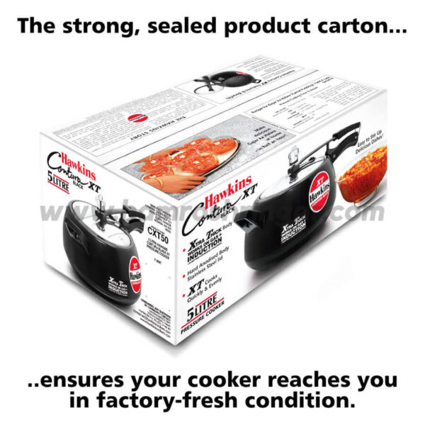 Hawkins Pressure Cooker - Contura Black - XT in Sealed Carton