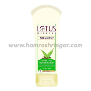 Lotus Herbals Neemwash Neem and Clove Ultra-Purifying Face Wash with Active Neem Slices
