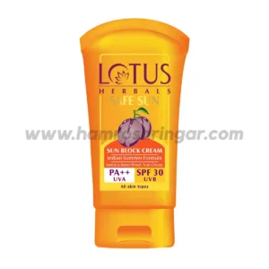 Lotus Herbals Safe Sun Sun Block Cream PA++ SPF 30 - 100 gm
