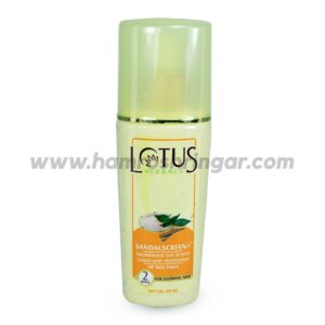 Lotus Herbals Sandalscreen+ Sandalwood Sun Screen Lotion with Moisturiser - 80 ml