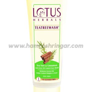 Lotus Herbals Teatreewash Tea Tree & Cinnamon Anti-Acne Oil Control Face Wash - 150 gm