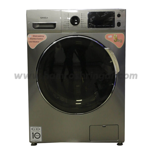 Sansui - Front Load Inverter Washing Machine - 9 kg
