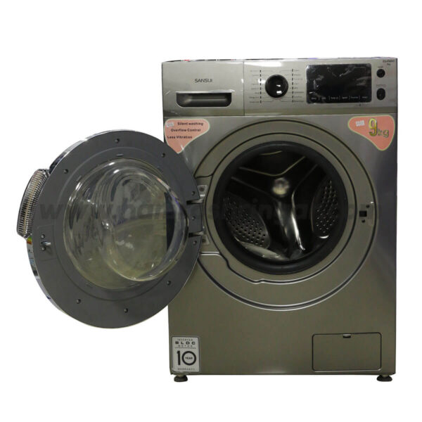 Sansui - Front Load Inverter Washing Machine - Open View