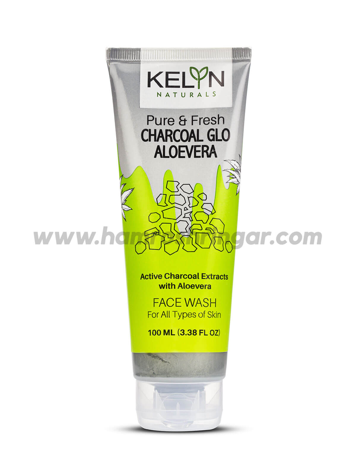 Kelyn Naturals Pure and Fresh Charcoal Glo Aloevera Face Wash 100 ml Online Shopping in