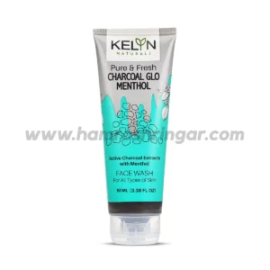 Kelyn Naturals Pure and Fresh Charcoal Glo Menthol Face Wash - 50 ml