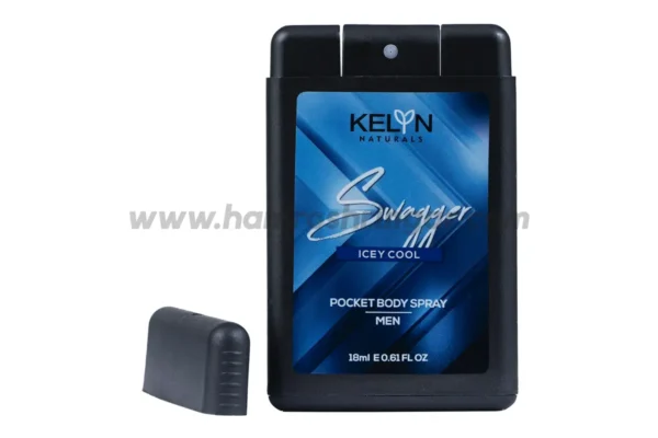 Kelyn Swagger Icey Cool Men Pocket Body Spray - Open View
