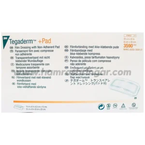 3M™ Tegaderm™ + Pad Transparent Dressing with Absorbent Pad 3590