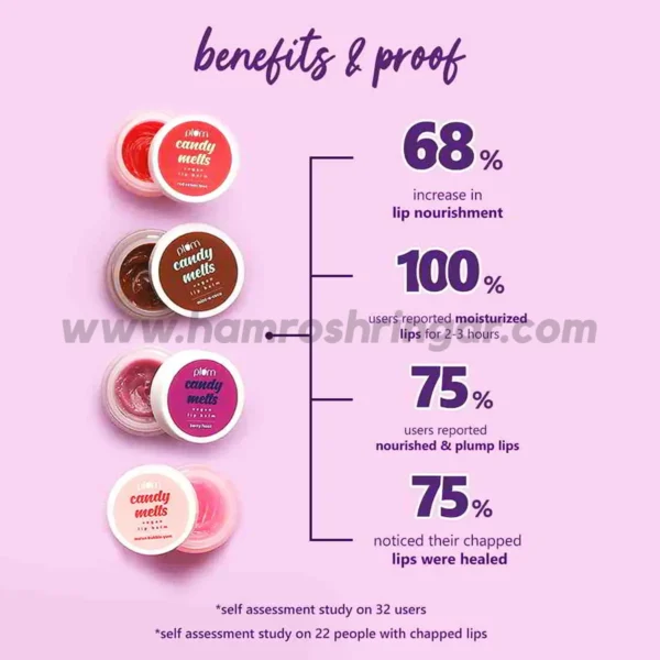 Plum Candy Melts Vegan Lip Balm - Mint-o-Coco - Benefits and Proof