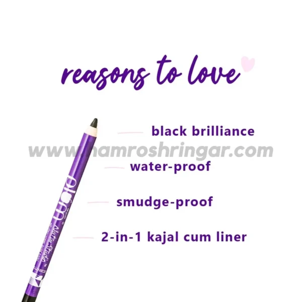 Plum NaturStudio All-Day-Wear Kohl Kajal - Black Brilliance (FSBB) - Reason to Love