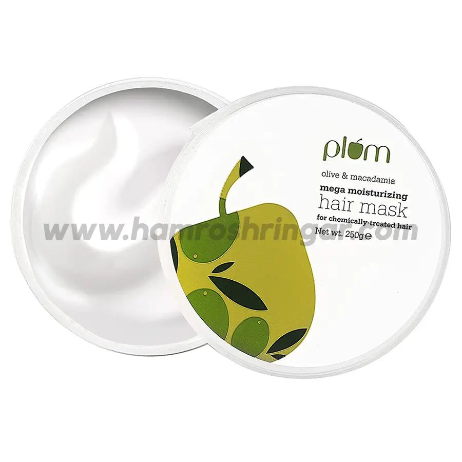Plum Olive & Macadamia Mega Moisturizing Hair Mask - 250 ml - Online  Shopping in Nepal | Shringar Store | Shringar Shop | Cosmetics Store |  Cosmetics Shop | Online Store in Nepal