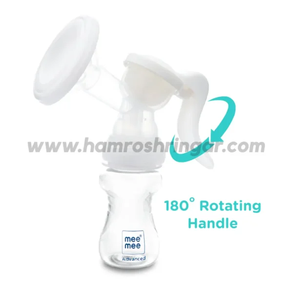 Mee Mee Advanced Manual Breast Pump (with 180* Rotating handle)