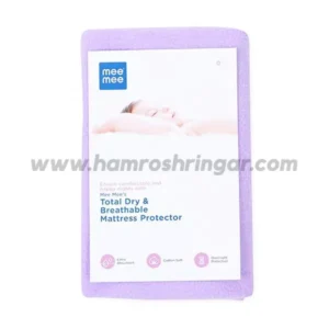 Mee Mee Total Dry and Breathable Mattress Protector Mat (Purple)