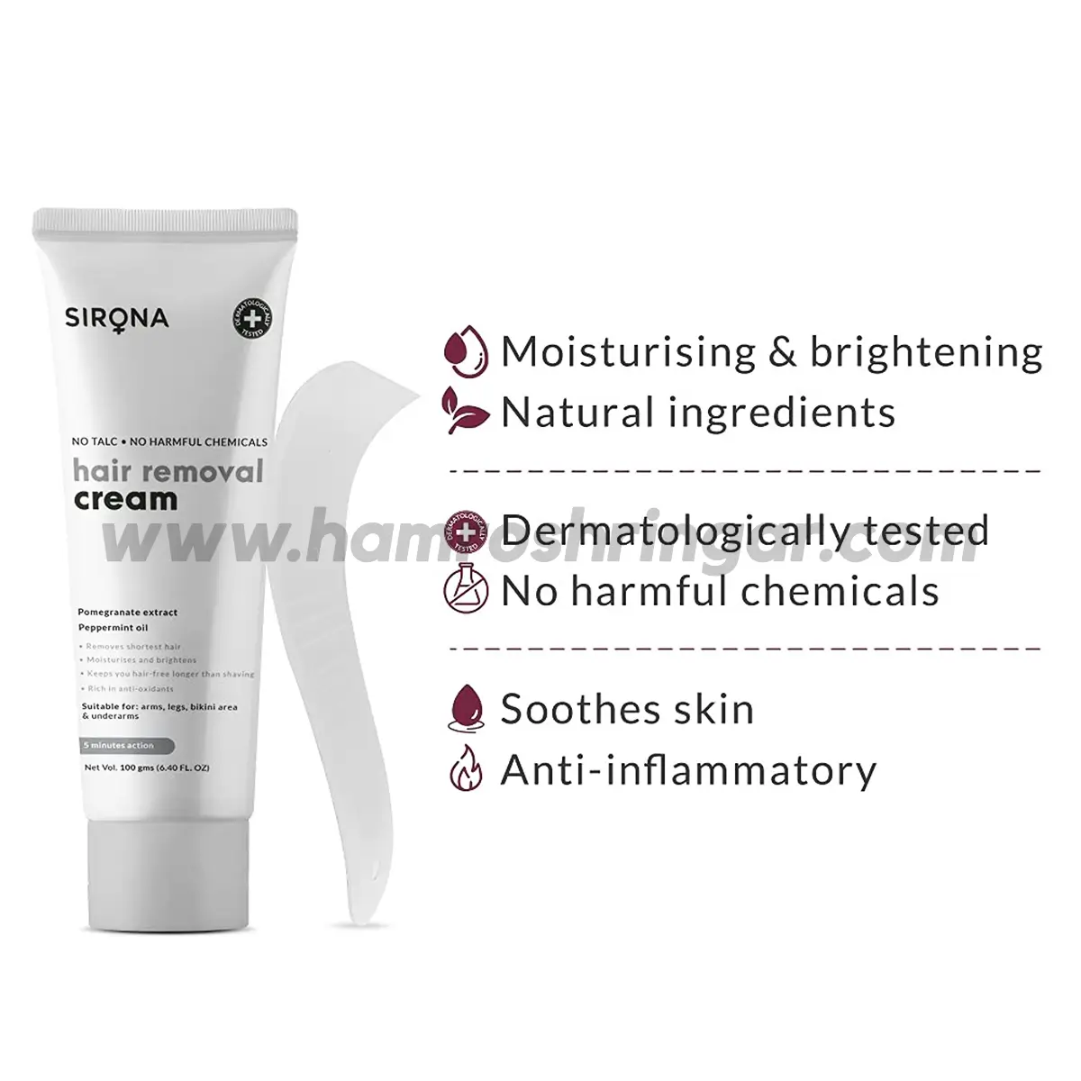 Sirona Hair Removal Cream - 100 g - Online Shopping in Nepal | Shringar Store | Shringar Shop | Cosmetics Store | Cosmetics Shop | Online Store in Nepal Sirona Hair Removal Cream - 100 g - Online Shopping in Nepal | Shringar Store | Shringar Shop | Cosmetics Store | Cosmetics Shop | Online Store in Nepal