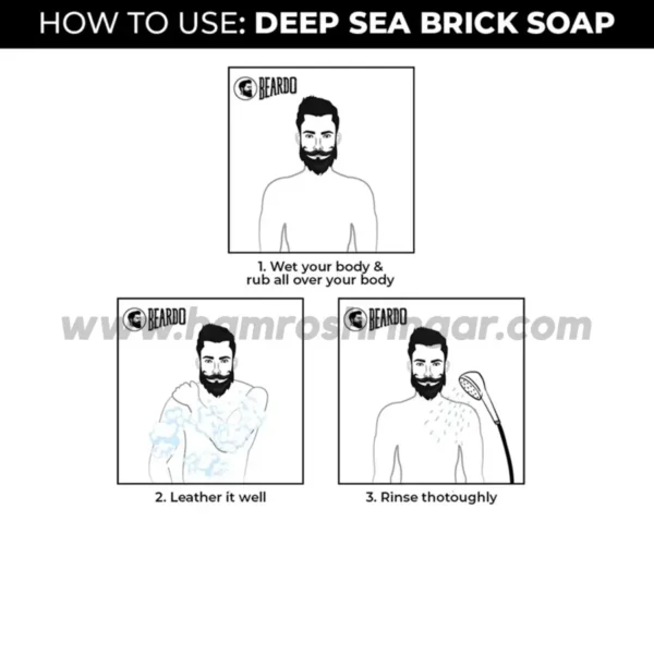 Beardo Deep Sea Soap - How to Use